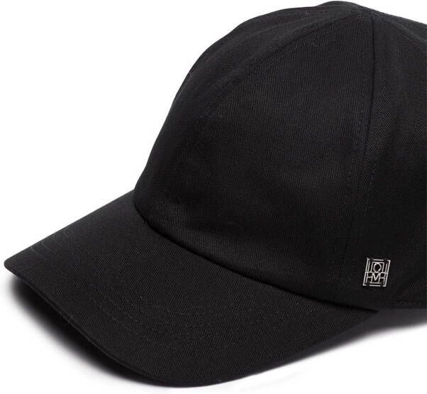 TOTEME Honkbalpet met logoplakkaat Zwart