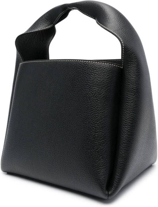TOTEME Leren bucket-tas Zwart
