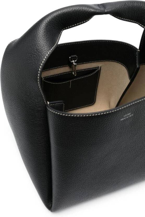 TOTEME Leren bucket-tas Zwart