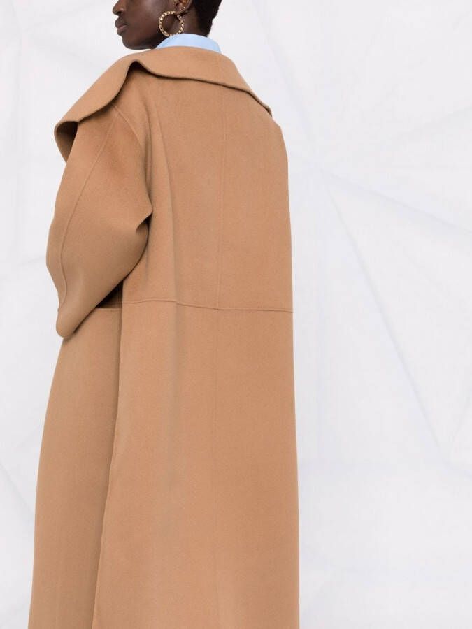 TOTEME Jas met oversized revers Bruin