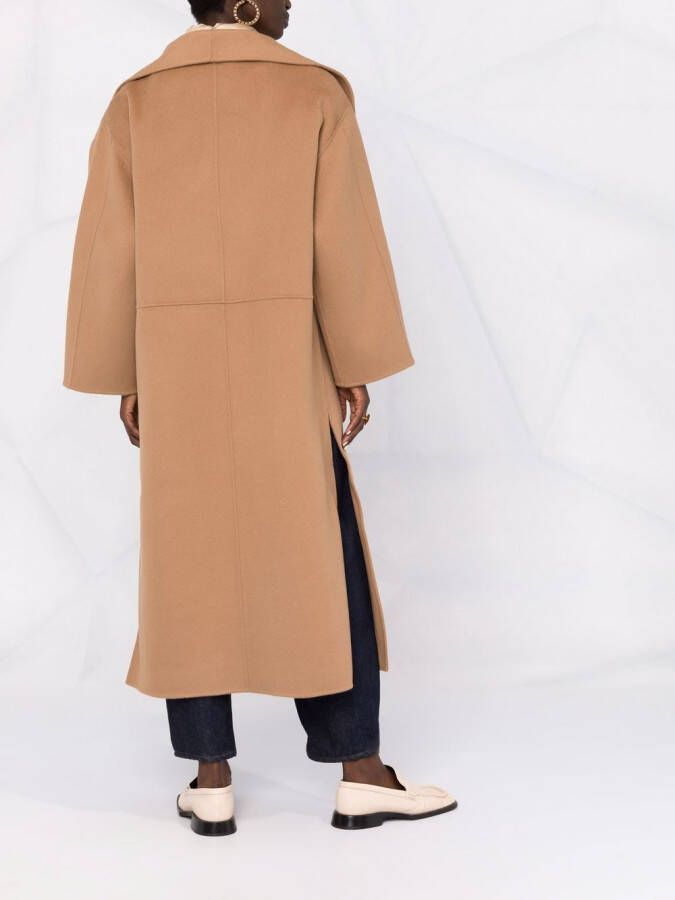 TOTEME Jas met oversized revers Bruin