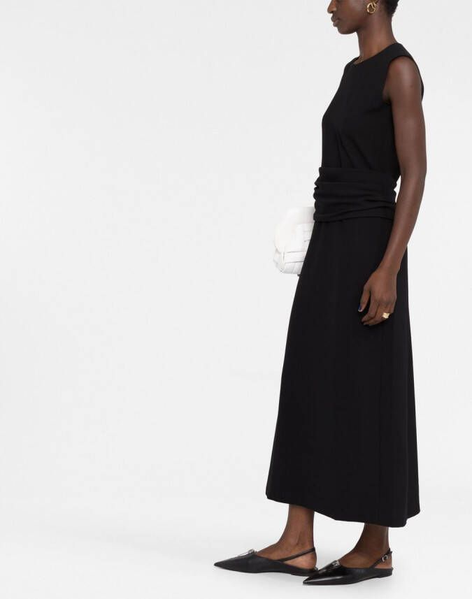 TOTEME Mouwloze maxi-jurk Zwart