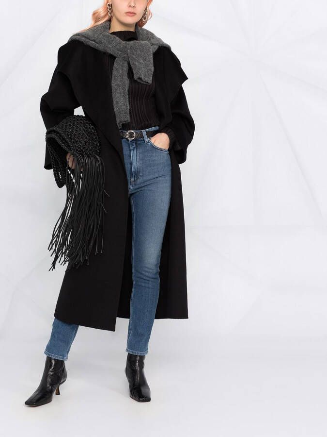 TOTEME Oversized jas Zwart