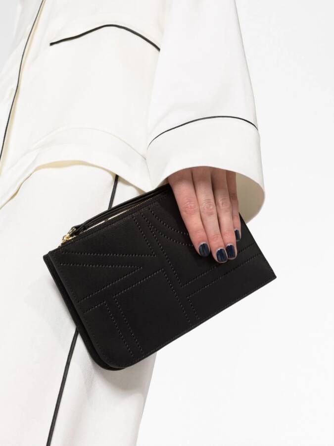 TOTEME 2010 geperforeerde clutch Zwart