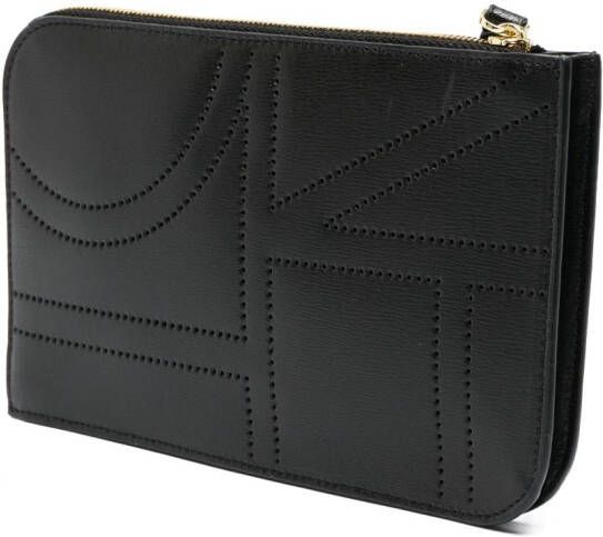 TOTEME 2010 geperforeerde clutch Zwart