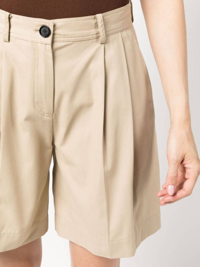 TOTEME Shorts met geplooid detail Beige