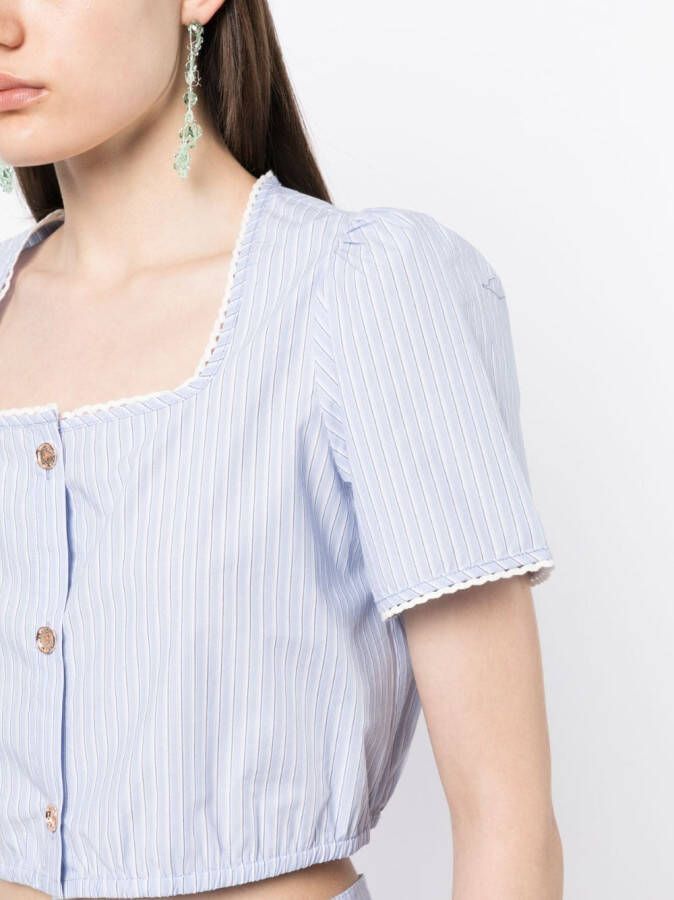 tout a coup Gestreepte blouse Blauw