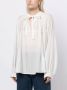 Tout a coup Blouse met gestrikte hals Wit - Thumbnail 3