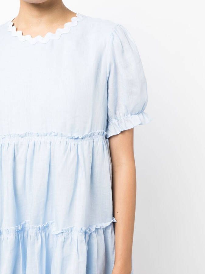 tout a coup Gelaagde jurk Blauw