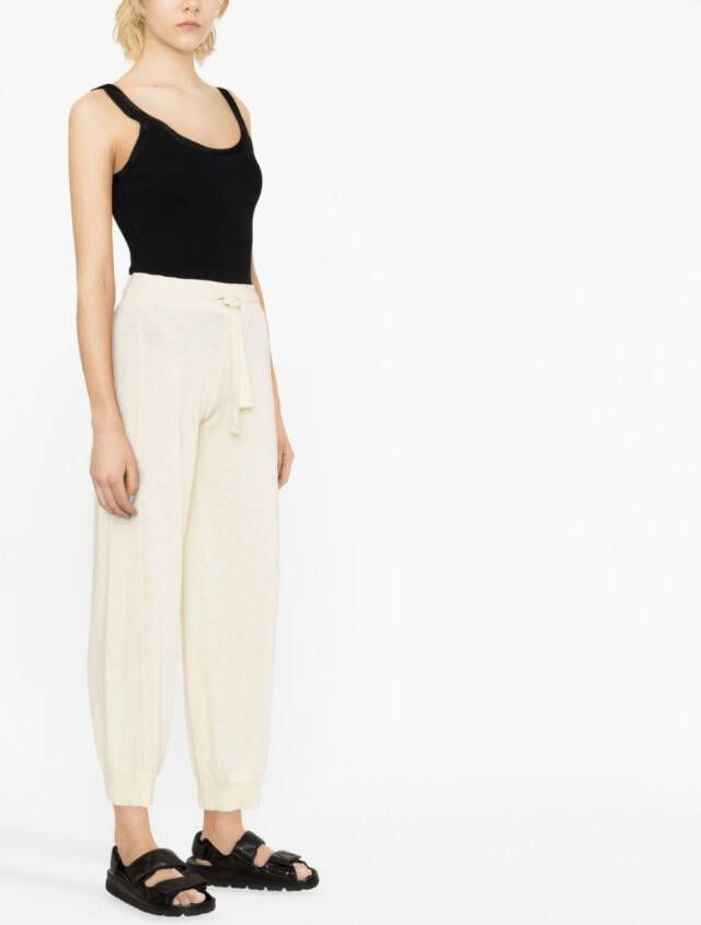 Transit Katoenen trainingsbroek Beige
