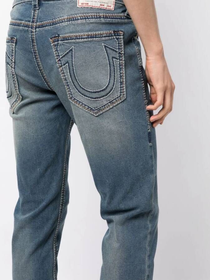 True Religion Slim-fit jeans Blauw