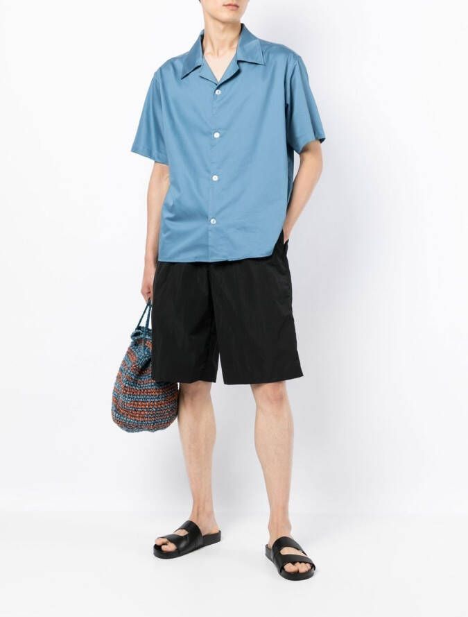 TRUE TRIBE Shorts met gekreukt-effect Zwart