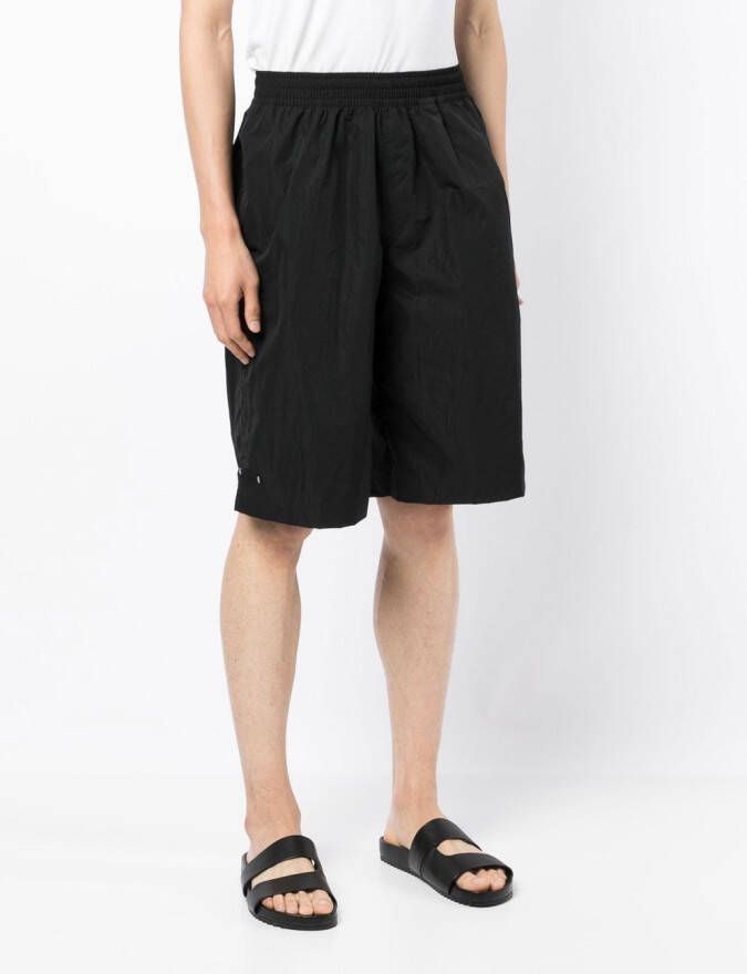 TRUE TRIBE Shorts met gekreukt-effect Zwart