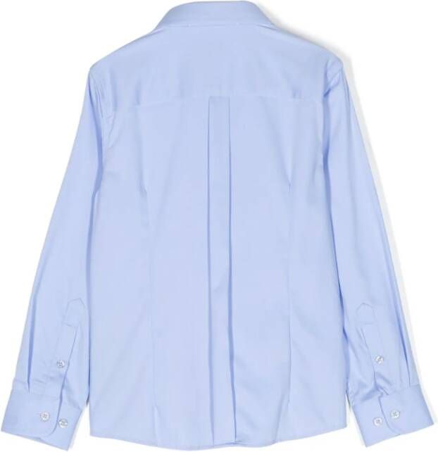 TRUSSARDI JUNIOR Shirt met geborduurd logo Blauw