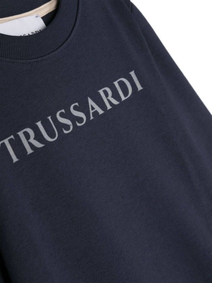 TRUSSARDI JUNIOR Sweater met logoprint Blauw