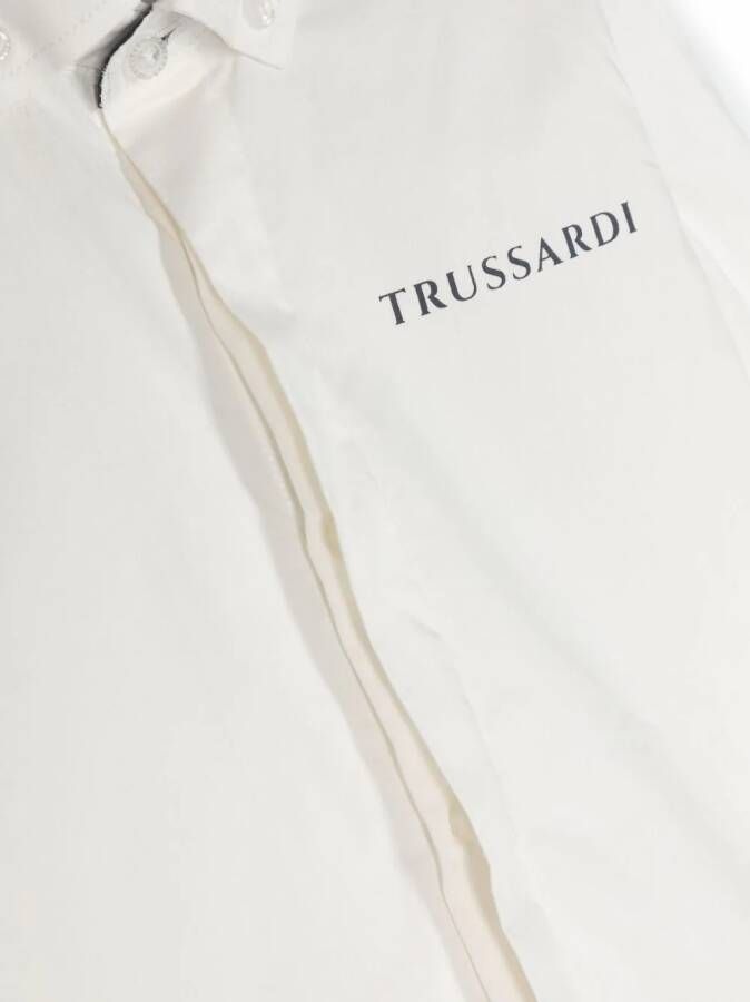 TRUSSARDI JUNIOR Shirt met logoprint Wit