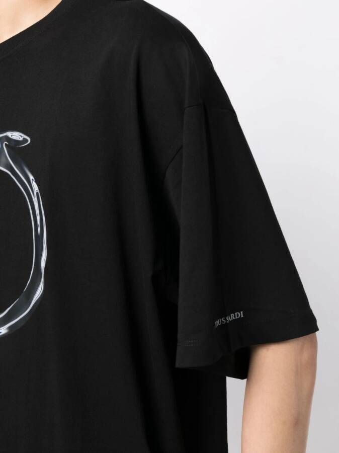 Trussardi T-shirt met print Zwart