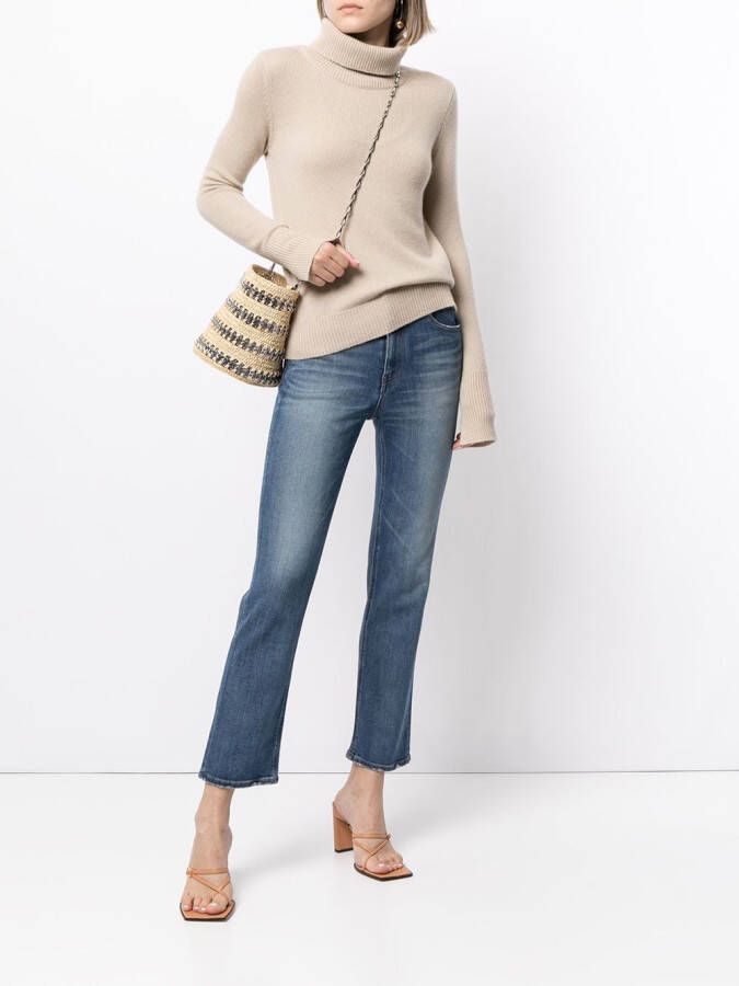 Tu es mon Tresor Cropped jeans Blauw