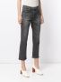 Tu es mon Tresor Cropped jeans Zwart - Thumbnail 3