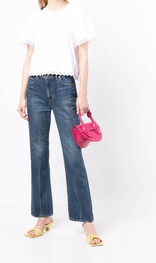 Tu es mon Tresor Flared jeans Blauw