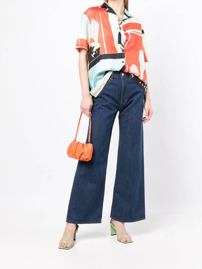 Tu es mon Tresor Flared jeans Blauw