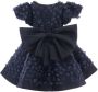 Tulleen Jurk met bloe patch Blauw - Thumbnail 2