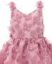 Tulleen Jurk met bloe patch Roze - Thumbnail 3