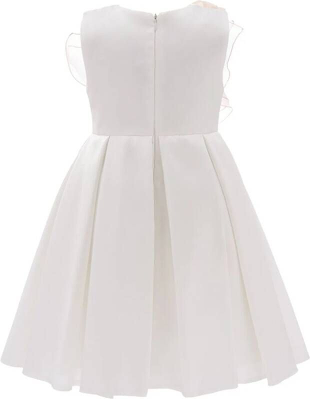 Tulleen Jurk met strikdetail Wit