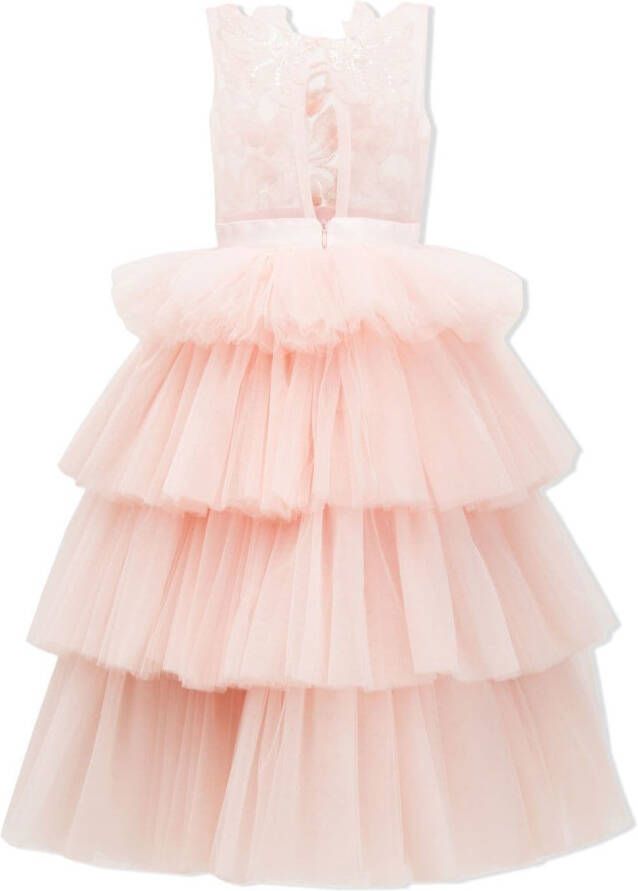 Tulleen Jurk met tule rok Roze