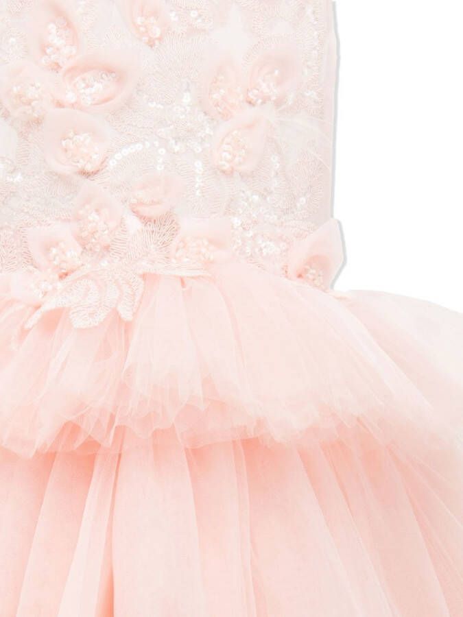 Tulleen Jurk met tule rok Roze