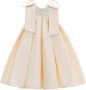 Tulleen Palermo jurk met strikdetail Beige - Thumbnail 2