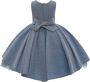 Tulleen Sarita jurk met strikdetail Blauw - Thumbnail 2