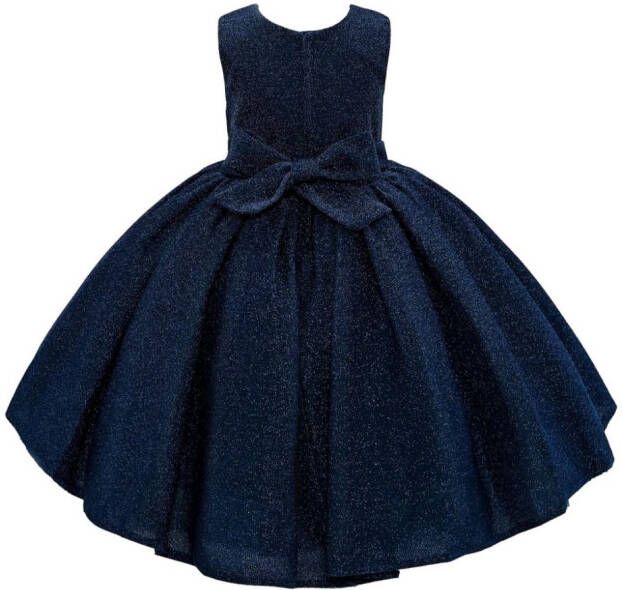 Tulleen Sarita jurk met strikdetail Blauw