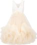 Tulleen Tulen avondjurk Beige - Thumbnail 2