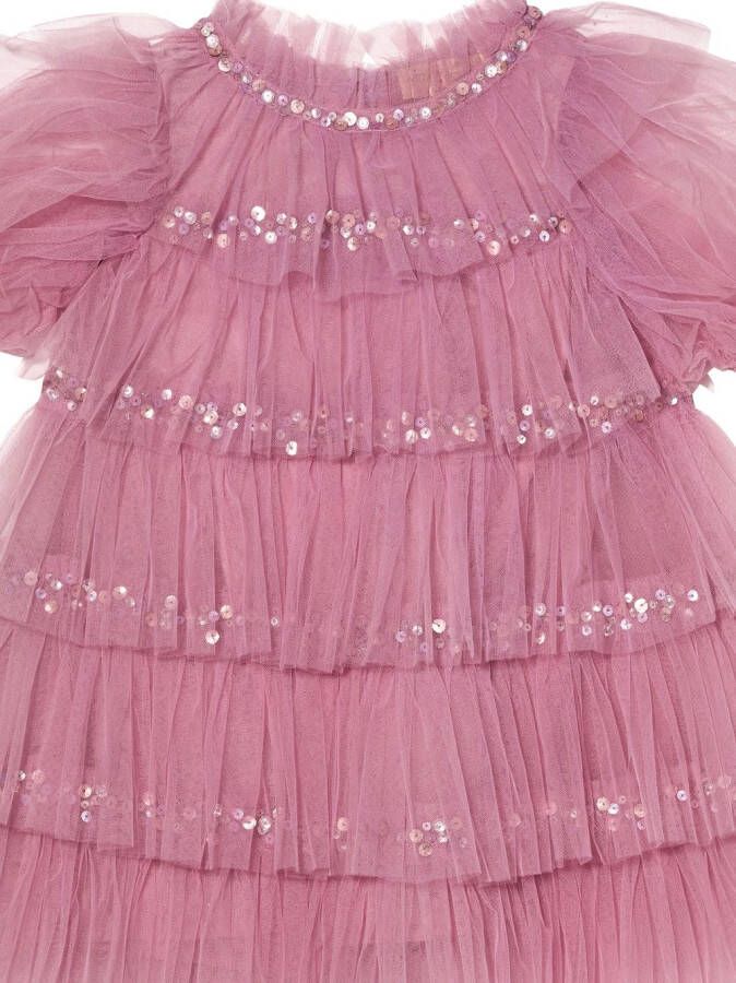 Tutu Du Monde Bebé Love Parade jurk met tulen vlak Roze