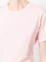 TWINSET T-shirt met logoprint Roze - Thumbnail 5