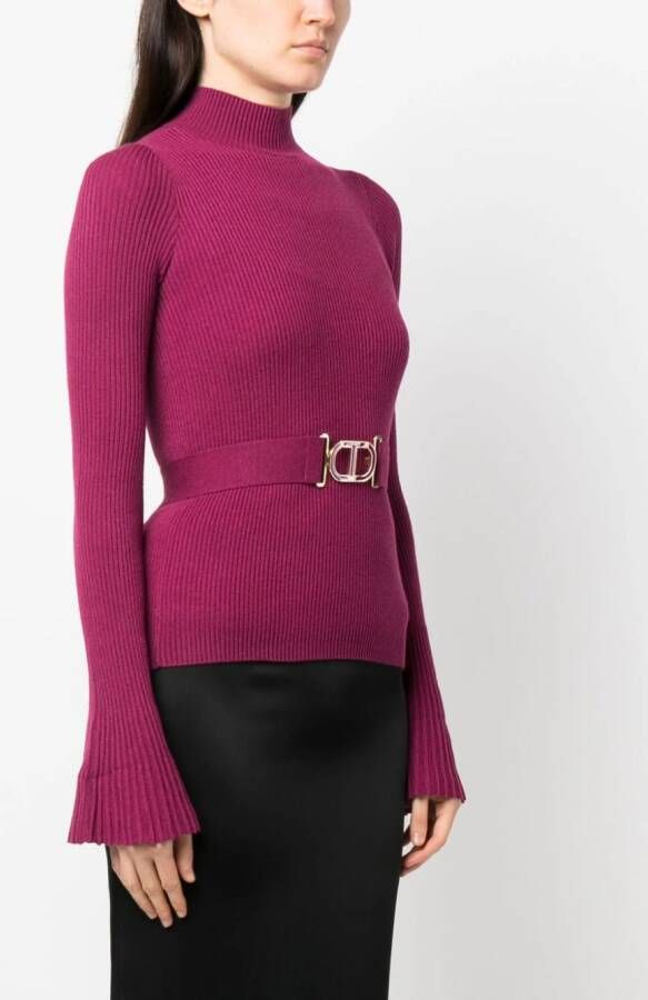 TWINSET Trui met ceintuur Roze