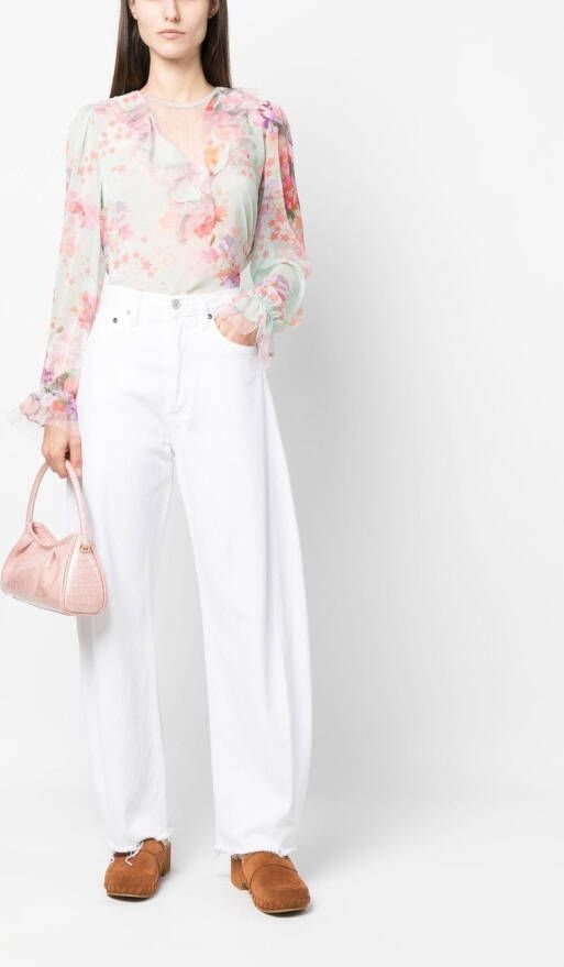 TWINSET Blouse met bloemenprint Groen
