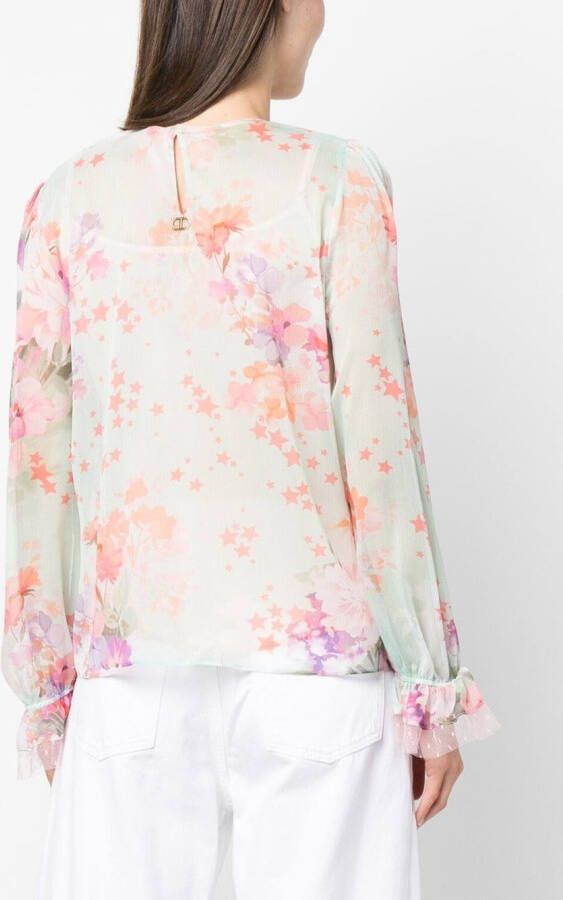 TWINSET Blouse met bloemenprint Groen