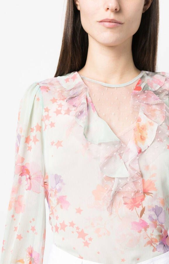 TWINSET Blouse met bloemenprint Groen