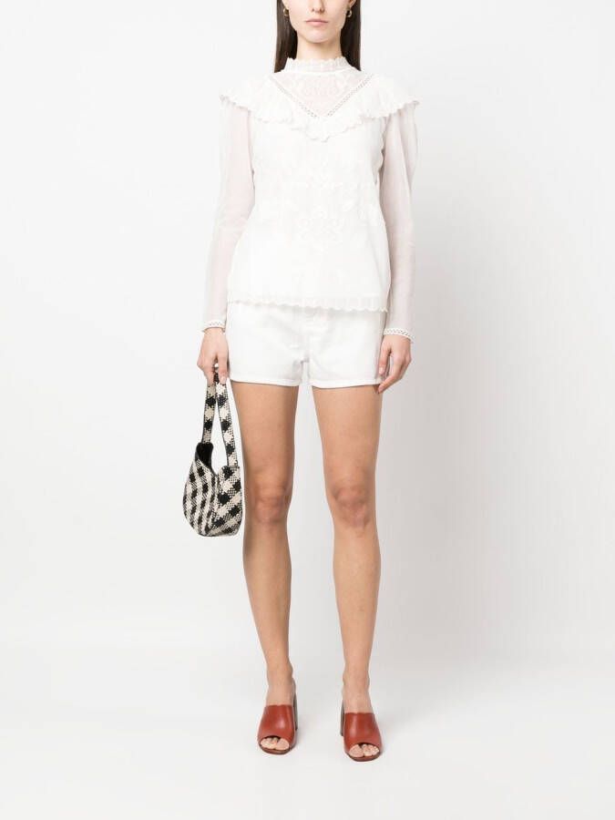 TWINSET blouse met borduurwerk Wit