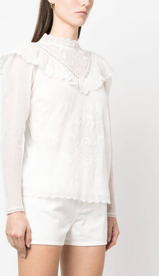 TWINSET blouse met borduurwerk Wit