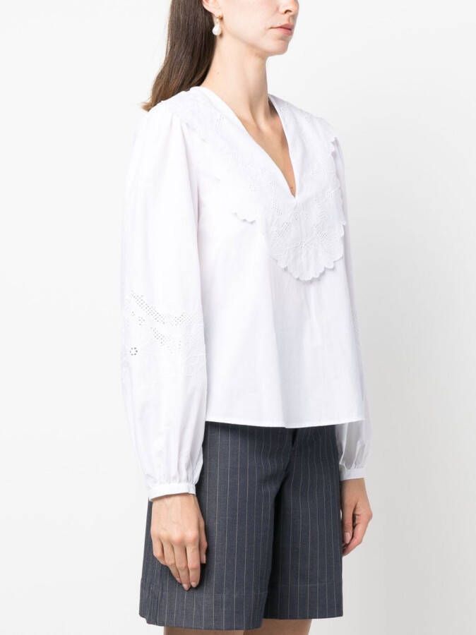 TWINSET Broderie anglaise blouse Wit