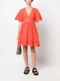 TWINSET Broderie anglaise mini-jurk Oranje - Thumbnail 2