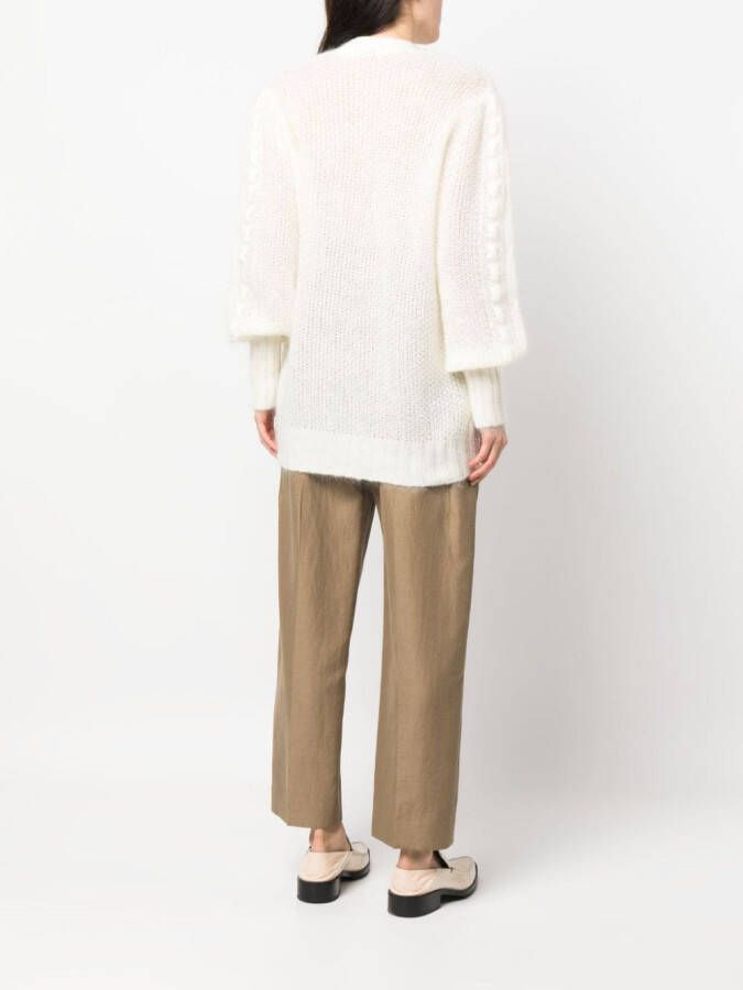 TWINSET Vest met V-hals Beige