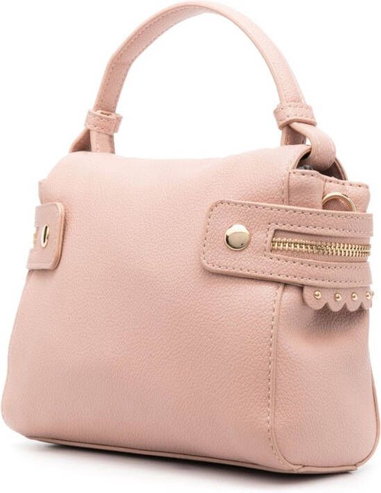 TWINSET Cécile shopper met logoplakkaat Roze