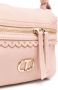 TWINSET Cécile shopper met logoplakkaat Roze - Thumbnail 3