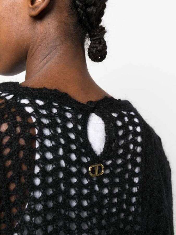 TWINSET Gehaakte trui Zwart