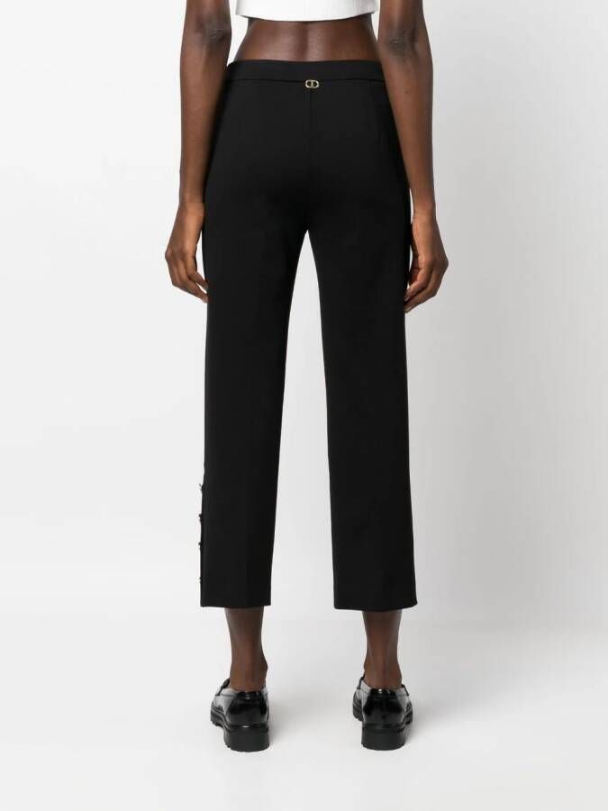 TWINSET Cropped broek Zwart