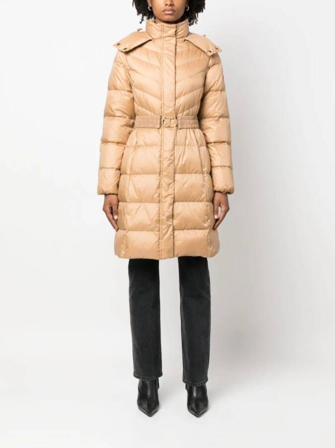TWINSET Donsjas met capuchon Beige
